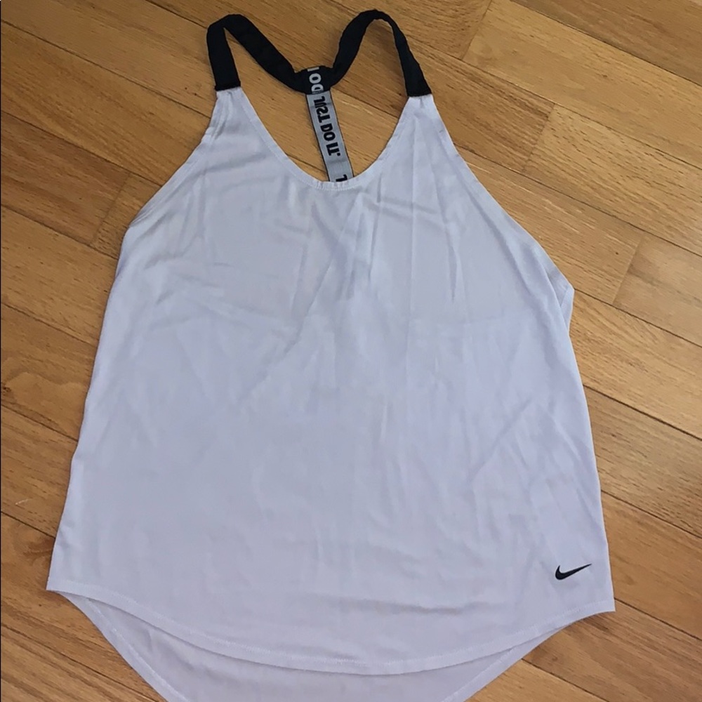 White Nike tank top